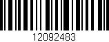 Código de barras (EAN, GTIN, SKU, ISBN): '12092483'