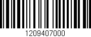Código de barras (EAN, GTIN, SKU, ISBN): '1209407000'