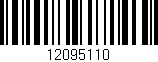 Código de barras (EAN, GTIN, SKU, ISBN): '12095110'