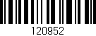 Código de barras (EAN, GTIN, SKU, ISBN): '120952'
