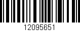 Código de barras (EAN, GTIN, SKU, ISBN): '12095651'