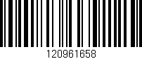 Código de barras (EAN, GTIN, SKU, ISBN): '120961658'