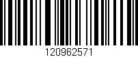 Código de barras (EAN, GTIN, SKU, ISBN): '120962571'