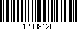 Código de barras (EAN, GTIN, SKU, ISBN): '12098126'