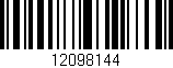 Código de barras (EAN, GTIN, SKU, ISBN): '12098144'