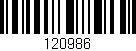 Código de barras (EAN, GTIN, SKU, ISBN): '120986'