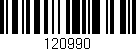 Código de barras (EAN, GTIN, SKU, ISBN): '120990'