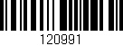 Código de barras (EAN, GTIN, SKU, ISBN): '120991'