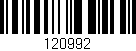 Código de barras (EAN, GTIN, SKU, ISBN): '120992'