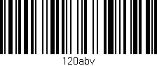 Código de barras (EAN, GTIN, SKU, ISBN): '120abv'