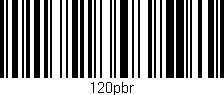 Código de barras (EAN, GTIN, SKU, ISBN): '120pbr'