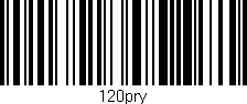 Código de barras (EAN, GTIN, SKU, ISBN): '120pry'