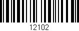 Código de barras (EAN, GTIN, SKU, ISBN): '12102'