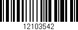 Código de barras (EAN, GTIN, SKU, ISBN): '12103542'