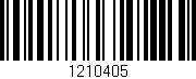 Código de barras (EAN, GTIN, SKU, ISBN): '1210405'