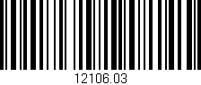 Código de barras (EAN, GTIN, SKU, ISBN): '12106.03'