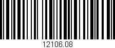 Código de barras (EAN, GTIN, SKU, ISBN): '12106.08'