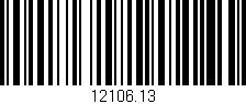 Código de barras (EAN, GTIN, SKU, ISBN): '12106.13'
