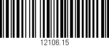 Código de barras (EAN, GTIN, SKU, ISBN): '12106.15'