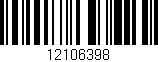Código de barras (EAN, GTIN, SKU, ISBN): '12106398'