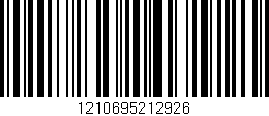 Código de barras (EAN, GTIN, SKU, ISBN): '1210695212926'