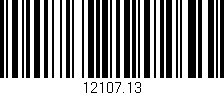 Código de barras (EAN, GTIN, SKU, ISBN): '12107.13'