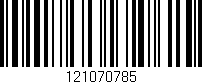 Código de barras (EAN, GTIN, SKU, ISBN): '121070785'