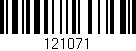 Código de barras (EAN, GTIN, SKU, ISBN): '121071'