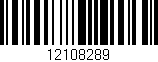 Código de barras (EAN, GTIN, SKU, ISBN): '12108289'