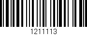 Código de barras (EAN, GTIN, SKU, ISBN): '1211113'