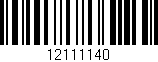 Código de barras (EAN, GTIN, SKU, ISBN): '12111140'