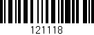 Código de barras (EAN, GTIN, SKU, ISBN): '121118'