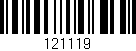 Código de barras (EAN, GTIN, SKU, ISBN): '121119'