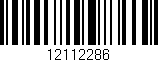 Código de barras (EAN, GTIN, SKU, ISBN): '12112286'