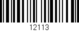 Código de barras (EAN, GTIN, SKU, ISBN): '12113'