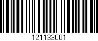 Código de barras (EAN, GTIN, SKU, ISBN): '121133001'