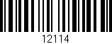 Código de barras (EAN, GTIN, SKU, ISBN): '12114'