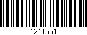 Código de barras (EAN, GTIN, SKU, ISBN): '1211551'