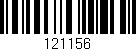 Código de barras (EAN, GTIN, SKU, ISBN): '121156'