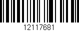 Código de barras (EAN, GTIN, SKU, ISBN): '12117681'