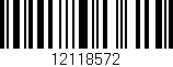 Código de barras (EAN, GTIN, SKU, ISBN): '12118572'