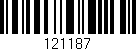 Código de barras (EAN, GTIN, SKU, ISBN): '121187'