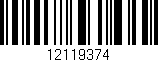 Código de barras (EAN, GTIN, SKU, ISBN): '12119374'