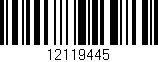 Código de barras (EAN, GTIN, SKU, ISBN): '12119445'