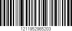 Código de barras (EAN, GTIN, SKU, ISBN): '1211952965203'