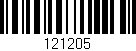 Código de barras (EAN, GTIN, SKU, ISBN): '121205'