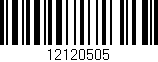 Código de barras (EAN, GTIN, SKU, ISBN): '12120505'