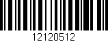 Código de barras (EAN, GTIN, SKU, ISBN): '12120512'