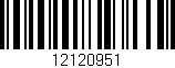 Código de barras (EAN, GTIN, SKU, ISBN): '12120951'