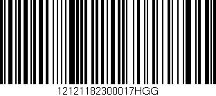 Código de barras (EAN, GTIN, SKU, ISBN): '12121182300017HGG'